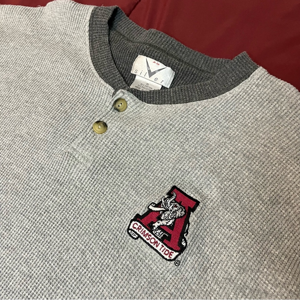 University of Alabama Vintage Henley long sleeve